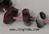 CNG1376 15.5 inches 8*14mm - 10*30mm faceted nuggets agate beads