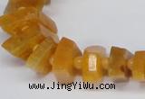 CNG1400 15.5 inches 10*15mm - 12*22mm nuggets agate gemstone beads