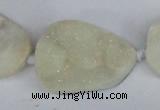 CNG1415 15.5 inches 25*35mm - 30*40mm freeform agate beads