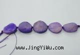 CNG1512 8 inches 20*30mm - 25*35mm freeform agate beads