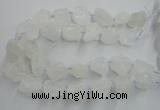 CNG1820 15.5 inches 20*25mm - 25*30mm nuggets white crystal beads