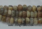 CNG214 15.5 inches 6*8mm nuggets moonstone gemstone beads