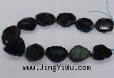 CNG2140 15.5 inches 25*35mm - 30*40mm freeform agate gemstone beads