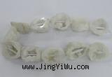 CNG2157 15.5 inches 25*35mm - 35*40mm nuggets druzy agate beads