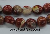 CNG217 15.5 inches 10*12mm nuggets red jasper gemstone beads