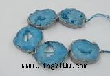 CNG2333 7.5 inches 35*40mm - 45*50mm freeform druzy agate beads