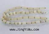 CNG2432 15.5 inches 11*14mm - 14*20mm tube druzy quartz beads