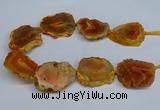 CNG2670 15.5 inches 30*40mm - 40*50mm freeform druzy agate beads