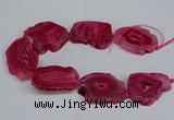 CNG2676 15.5 inches 30*40mm - 40*50mm freeform druzy agate beads