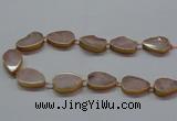 CNG2721 15.5 inches 18*28mm - 20*30mm freeform rose quartz beads