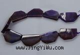 CNG2741 15.5 inches 28*40mm - 30*45mm freeform agate beads
