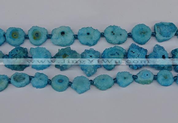 CNG2764 15.5 inches 15*20mm - 25*30mm freeform druzy agate beads