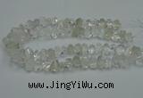 CNG2823 10*14mm - 13*18mm faceted nuggets white crystal beads