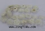CNG2846 15.5 inches 30*40mm - 45*50mm freeform druzy agate beads