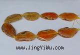 CNG2950 15.5 inches 25*35mm - 30*50mm freeform agate beads