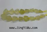 CNG3005 15.5 inches 15*20mm - 22*30mm nuggets lemon quartz beads