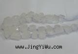 CNG3015 15.5 inches 15*20mm - 22*30mm nuggets white crystal beads