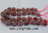 CNG3023 15.5 inches 15*20mm - 22*30mm nuggets strawberry quartz beads