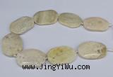 CNG3073 15.5 inches 30*45mm - 35*50mm freeform chrysanthemum agate beads