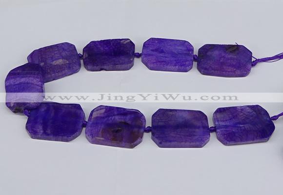 CNG3081 15.5 inches 30*40mm - 35*45mm freeform agate beads