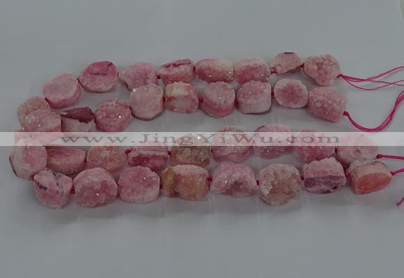 CNG3146 15.5 inches 12*16mm - 20*25mm freeform druzy agate beads
