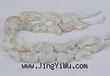 CNG3306 20*30mm - 30*45mm freeform plated druzy agate beads