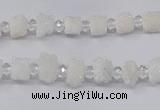 CNG3320 15.5 inches 4*6mm - 8*10mm nuggets plated druzy agate beads