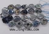 CNG3402 15.5 inches 28*30mm - 30*32mm faceted freeform agate beads