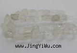CNG3421 15.5 inches 15*20mm - 20*30mm nuggets white crystal beads