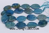 CNG3484 25*35mm - 30*40mm freeform chrysanthemum agate beads