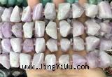 CNG3603 15.5 inches 13*20mm - 15*24mm faceted nuggets kunzite beads