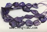 CNG3638 15.5 inches 22*30mm - 30*40mm freeform druzy agate beads