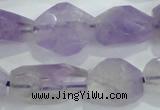 CNG390 15.5 inches 13*15mm – 16*23mm faceted nuggets lavender amethyst bead
