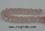CNG5003 15.5 inches 12*16mm - 15*20mm faceted nuggets rose quartz beads