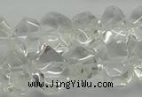 CNG5023 15.5 inches 10*14mm - 13*18mm faceted nuggets white crystal beads