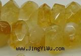CNG5048 15.5 inches 12*16mm - 13*18mm faceted nuggets citrine beads