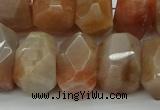 CNG5060 15.5 inches 15*20mm - 16*25mm faceted nuggets sunstone beads