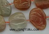 CNG5290 15.5 inches 13*18mm - 15*20mm freeform moonstone beads
