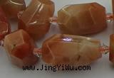 CNG5305 15.5 inches 12*16mm - 15*20mm faceted nuggets moonstone beads
