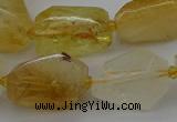 CNG5321 15.5 inches 12*16mm - 15*25mm faceted nuggets citrine beads