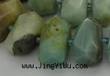 CNG5337 15.5 inches 12*16mm - 15*20mm faceted nuggets amazonite beads