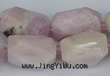CNG5446 15.5 inches 12*16mm - 15*25mm faceted nuggets kunzite beads