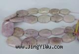 CNG5448 15.5 inches 20*30mm - 35*45mm faceted freeform kunzite beads