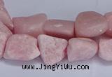 CNG5536 15.5 inches 10*14mm - 12*16mm nuggets Chinese pink opal beads