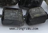 CNG5555 15.5 inches 18*20mm - 20*28mm nuggets black tourmaline beads