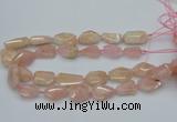 CNG5590 15.5 inches 15*20mm - 22*30mm faceted freeform morganite beads