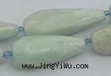 CNG5636 15.5 inches 15*35mm - 18*45mm faceted teardrop amazonite beads