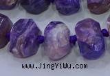 CNG5730 12*16mm - 13*18mm faceted nuggets charoite beads