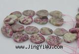 CNG5745 15.5 inches 25*35mm - 30*40mm freeform pink tourmaline beads