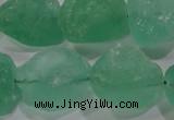 CNG575 15.5 inches 16*18mm nuggets green fluorite gemstone beads